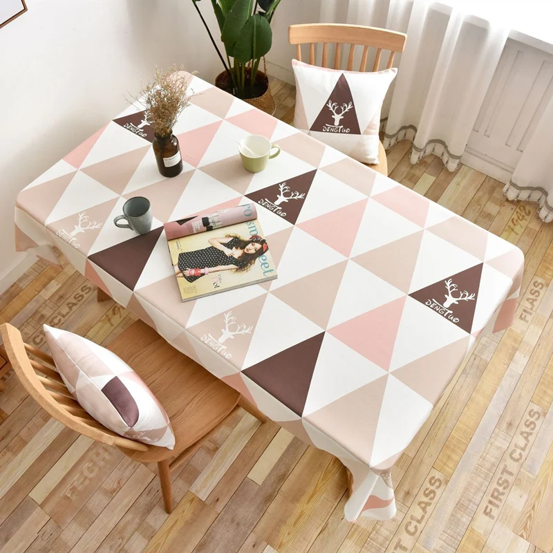 Бесплатная доставка Красочная треугольная Водонепроницаемая скатерть
