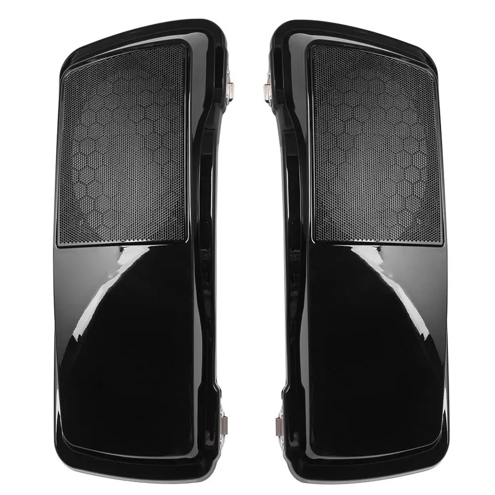 Аксессуары для мотоциклов черная седельная сумка крышка динамик вырез ж/гриль