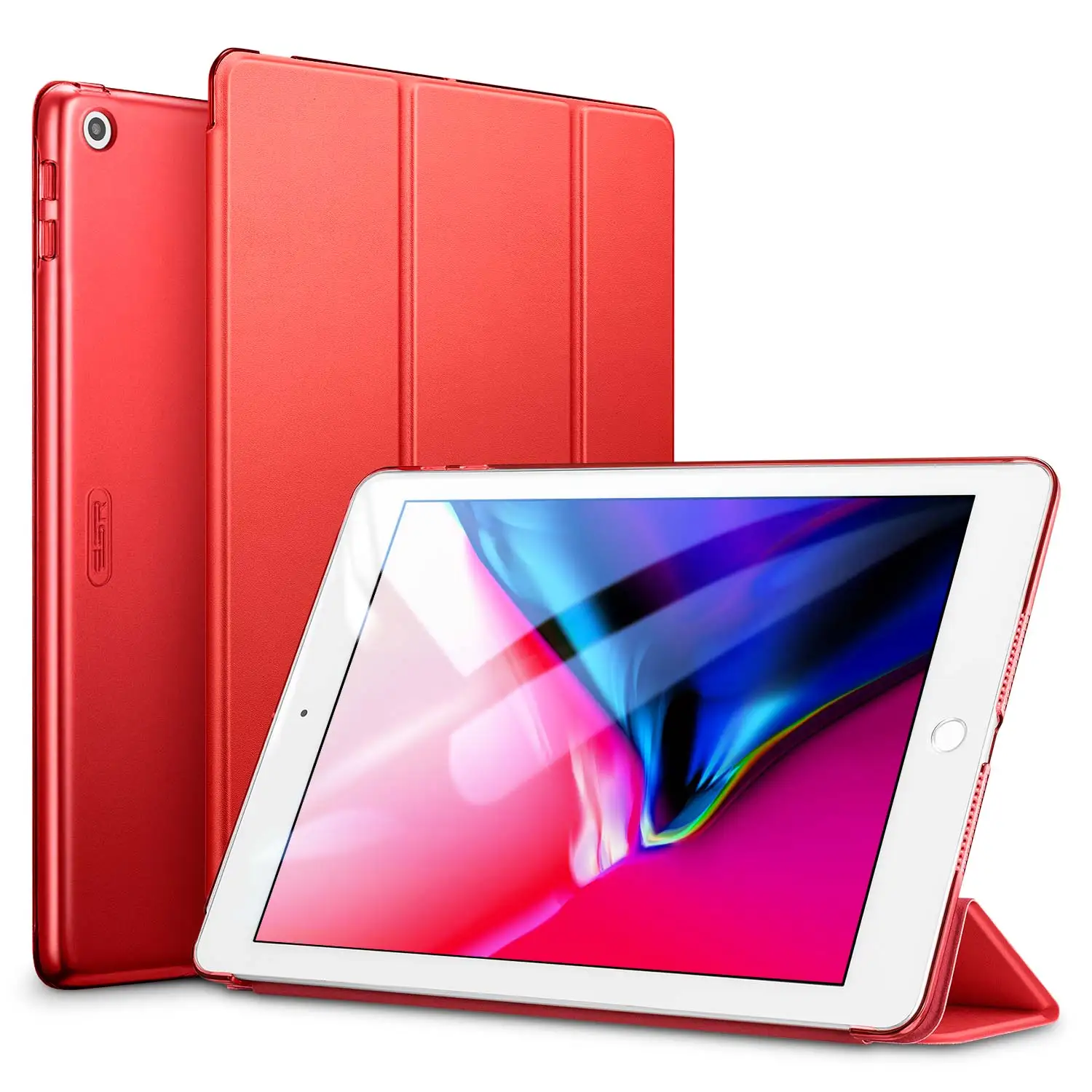 Цветной чехол ESR для iPad 9,7 дюймов, Ультратонкий чехол из искусственной кожи с функцией автоматического сна, Чехол для iPad 9,7& 6-го поколения