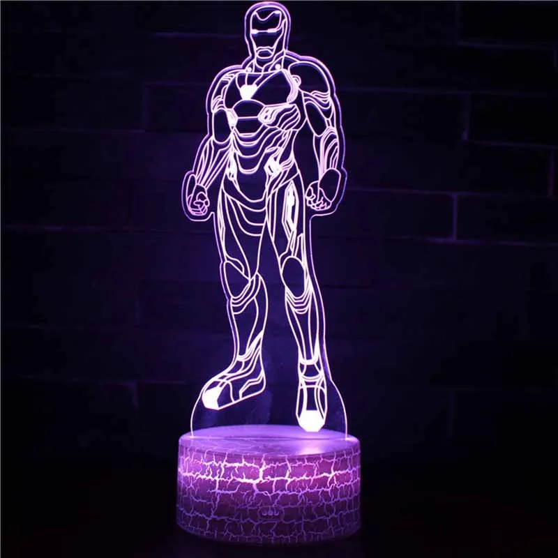 3D Night Light Led Seven Color Remote Control Bedside Lamp Creative Gift Small Table | Lights