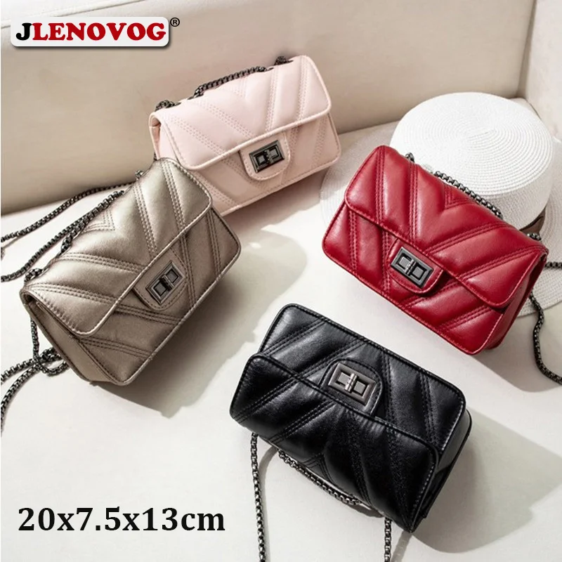 Мини Стеганая Кожаная сумка с двойным клапаном 2019 новые роскошные дизайнерские