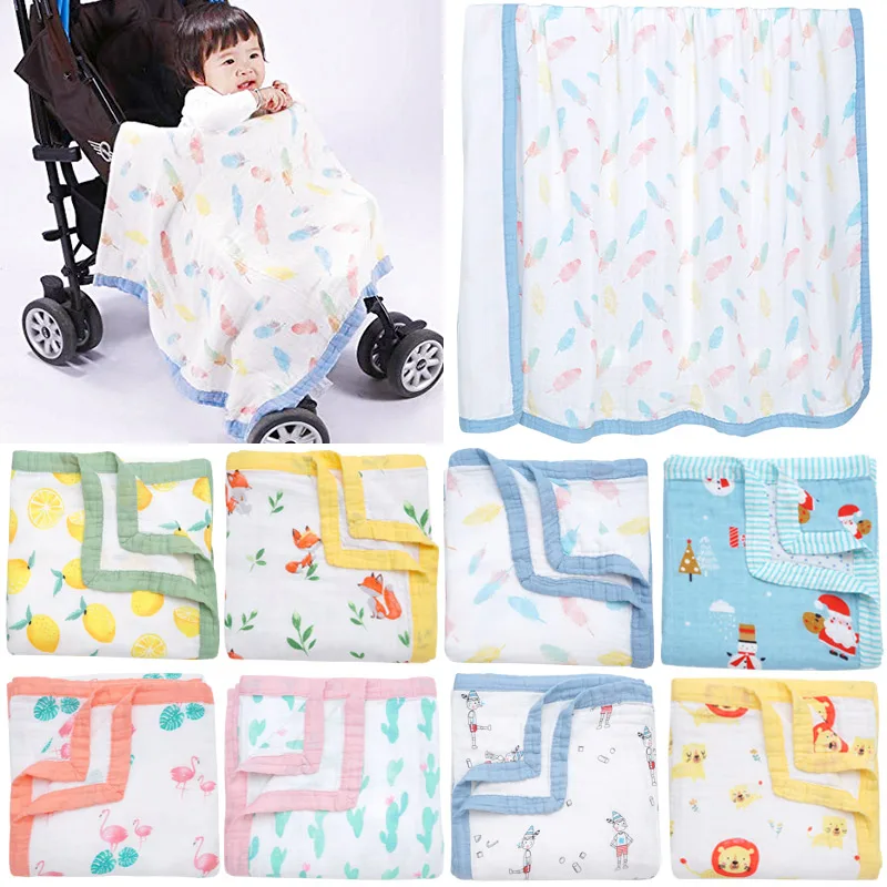 Детские одеяла для пеленания и кроваток из бамбука хлопковая муслиновая пеленка