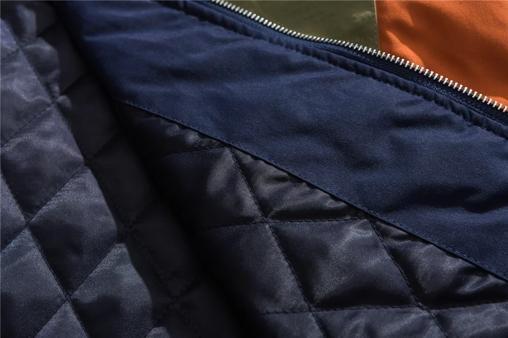 

LINDSEY SEADER Striped Bomber Winter Jacket Thin Parkas Men Loose Windbreakers 2020 Autumn Cotton Mens Streetwear Fashion Coat