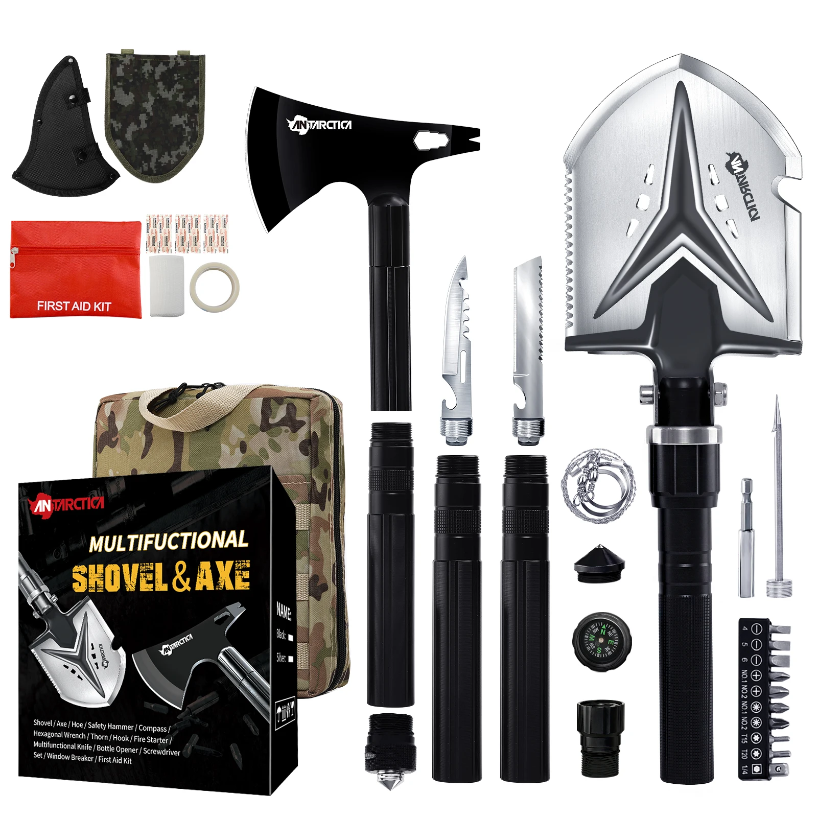 

PAVEHAWK Spade Axe Camping Shovels Military Folding Shovel Outdoor Sports Survival Pocket Tools Multi Tool Gear Edc Equipment