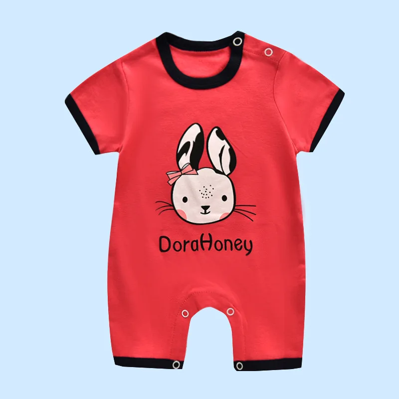 От 0 до 2 лет Летний комбинезон для новорожденных мальчиков и девочек детские