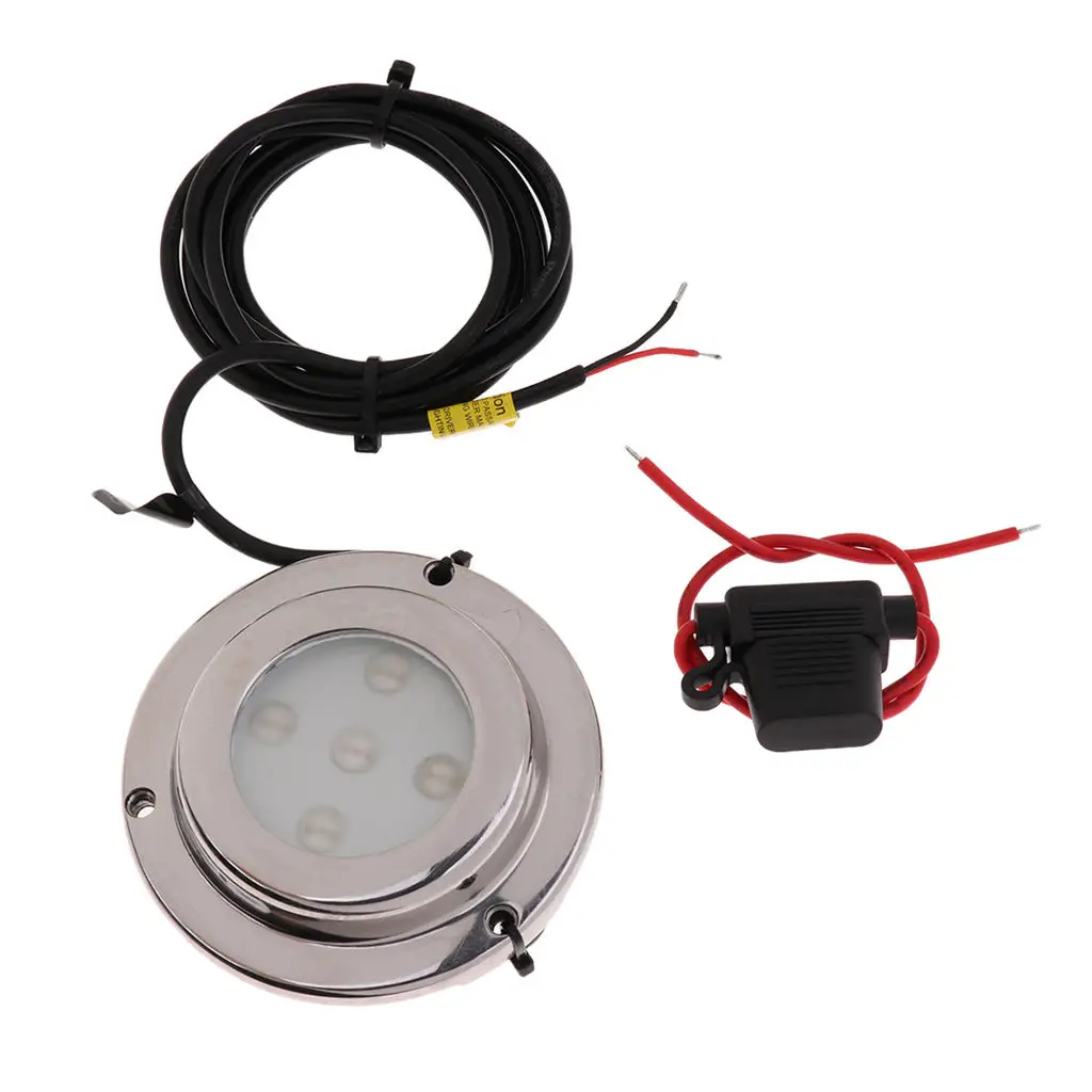 

6W Stainless Steel Led Boat Lights Fountain Swimming Pool Marine Light Bulbs