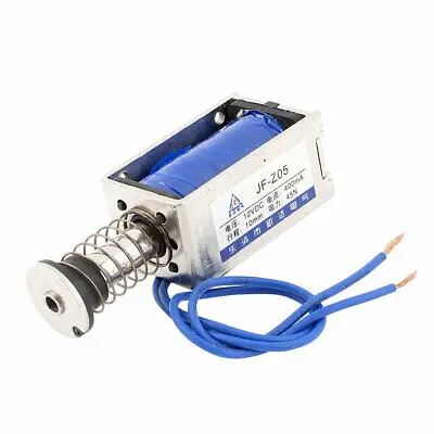 

DC 12V 10mm 4.5Kg 9.9lb Push Pull Type Open Frame Solenoid Electromagnet