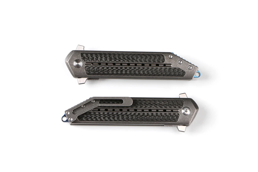 Begg Steelcraft Флиппер складной нож CF титановая ручка Открытый охотничий нож Походный инструмент альпинистский нож для фруктов