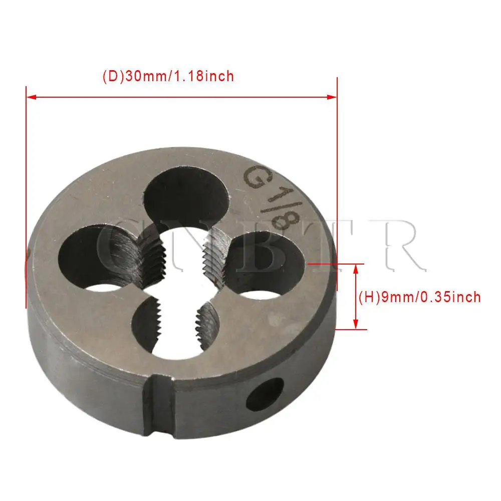 

CNBTR BSP G1/8 Round Die Machine Thread Cylindrical Screw Die Alloy Steel