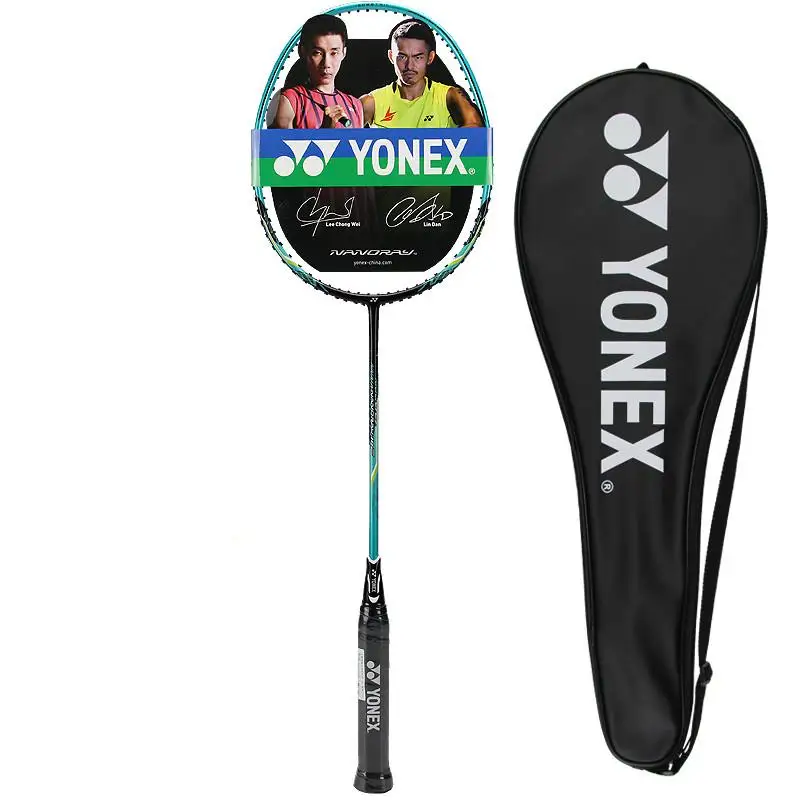 Yonex Nanoray Nr10f ракетка для бадминтона Yy 4u супер легкий обидный полный ракетка из углеродного волокна Raquette с натянутым - Цвет: NR 10F green