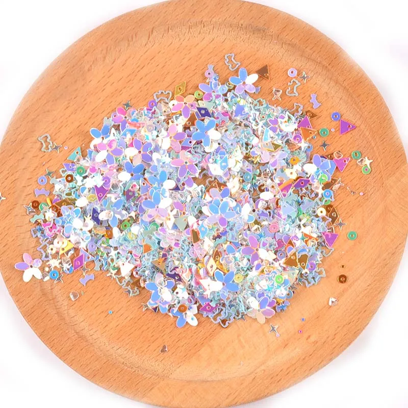 10 г(около 1000 шт) Смешанные Блестки для рукоделий блестки DIY Face Nail Art Decor Shell Spangle швейные принадлежности блестки наклейки C2677