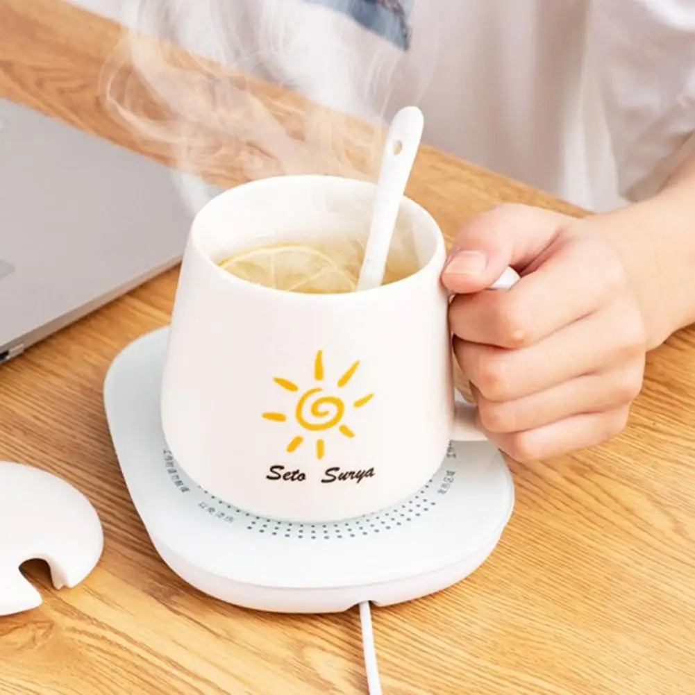 

Warmer Heater Pad Electric Powered 220V White Electric Powered Cup Warmer Heater Pad Coffee Tea Milk Mug Office Kitchen House