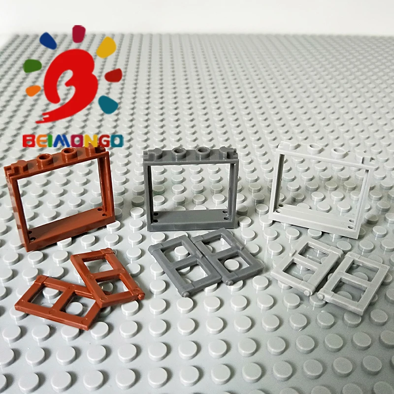 Бесплатная доставка! Строительные блоки BEIMONGO MOC Frame 60549*1x4x3 * + Window 60608*1/2 для рамки 10