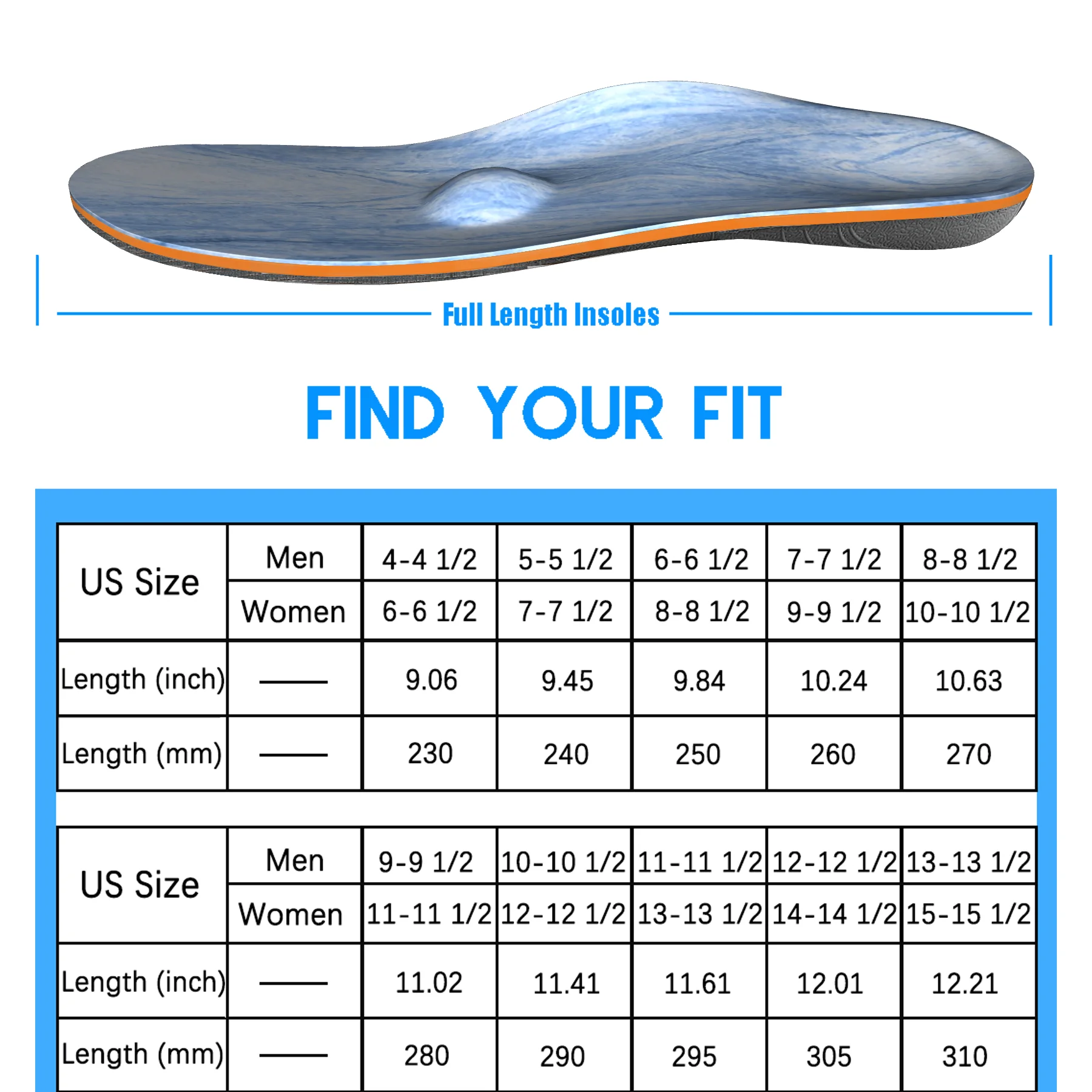 Стельки с высокой поддержкой свода стопы пены эффектом памяти ортопедические