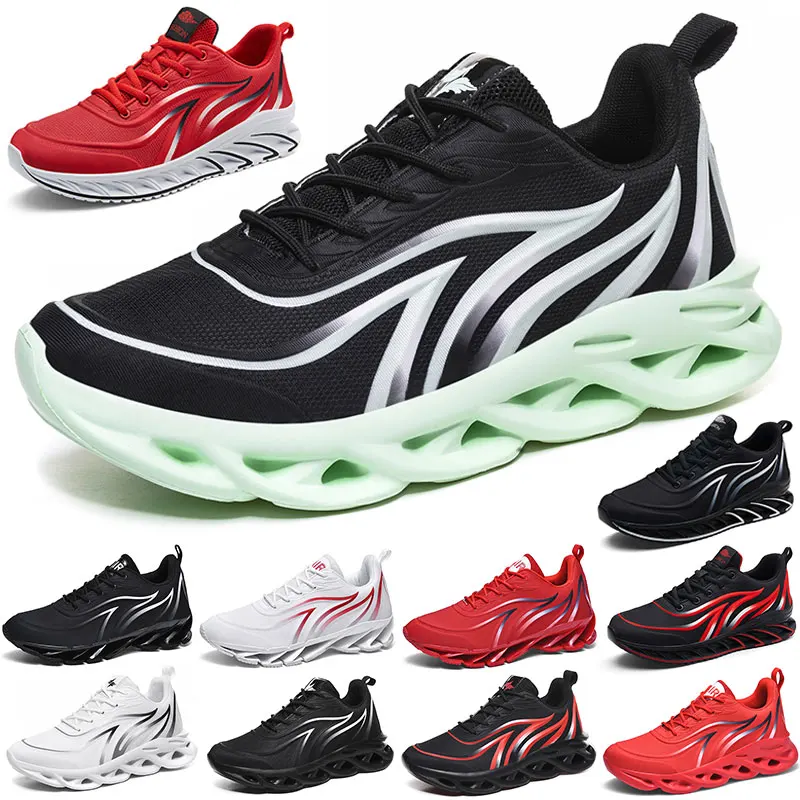 

Men's Flame Printed Sneakers Flying Weave Sports Shoes Comfortable Running Shoes Outdoor Men Athletic Shoes