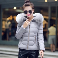 cotton women 2020 autumn and winter new korean version large size big fur collar short color cotton female cotton jacket