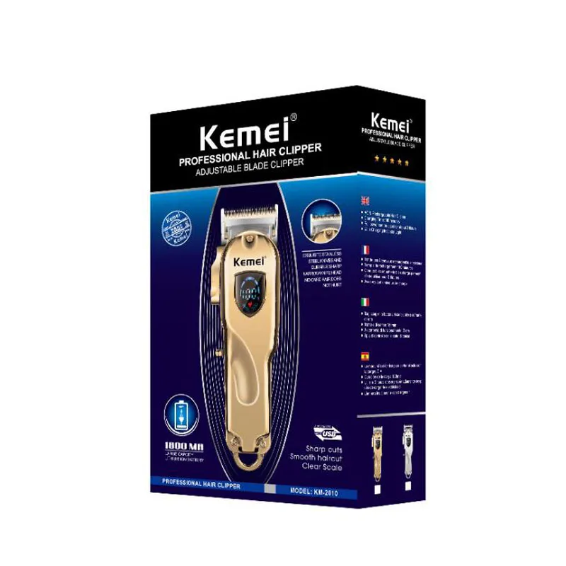 

Kemei hair clipper KM-2010 rechargeable professional USB rechargeable electric clipper electric hair clipper