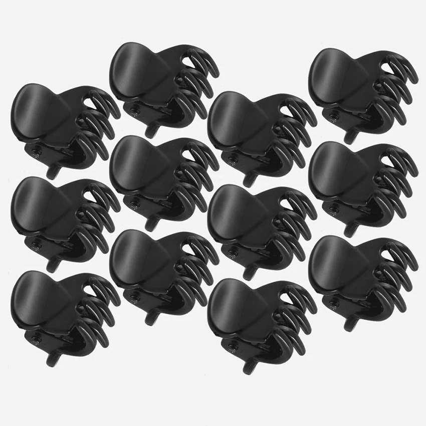 Маленькие пластиковые заколки-крабы для волос 12 шт./компл. мини-зажимы женщин