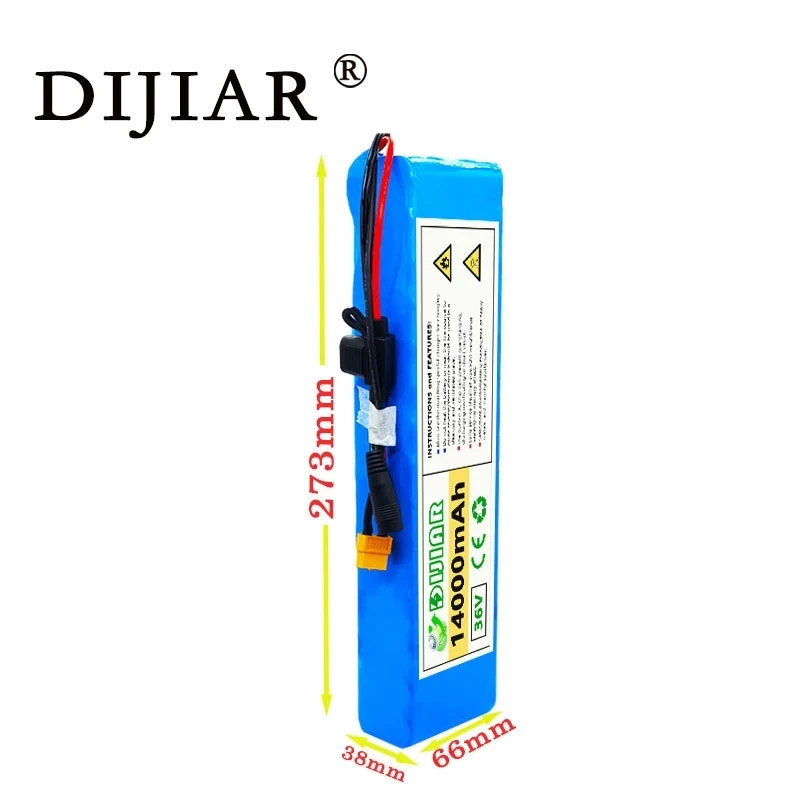 Аккумуляторная батарея для электромобиля DiJiar 36VXT60 14ah 10S3P 18650 500 Вт мощный мотоцикл