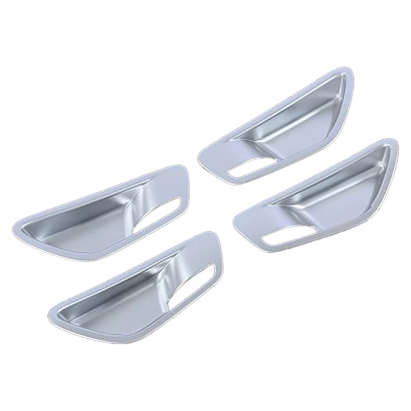 

Накладки на внутреннюю дверную ручку автомобиля для Hyundai Tucson NX4 2021 2022, накладки на раму, декоративные наклейки, хромированные, серебристые