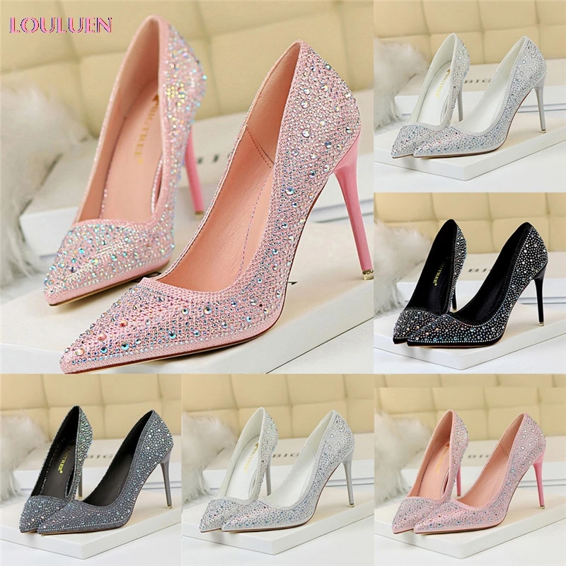 LOULUEN 2020 пикантные женские сандалии модная женская обувь для торжеств с