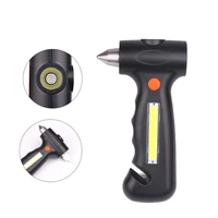 led lamps led cob usb rechargeable magnetic work light portable flashlight security hammer cutter torch lamps