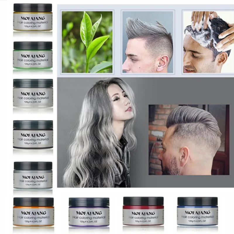

Hair dye wax hair styling dye disposable hair dye fashion styling hair dye hair dye edge control 7 colors Mofajang