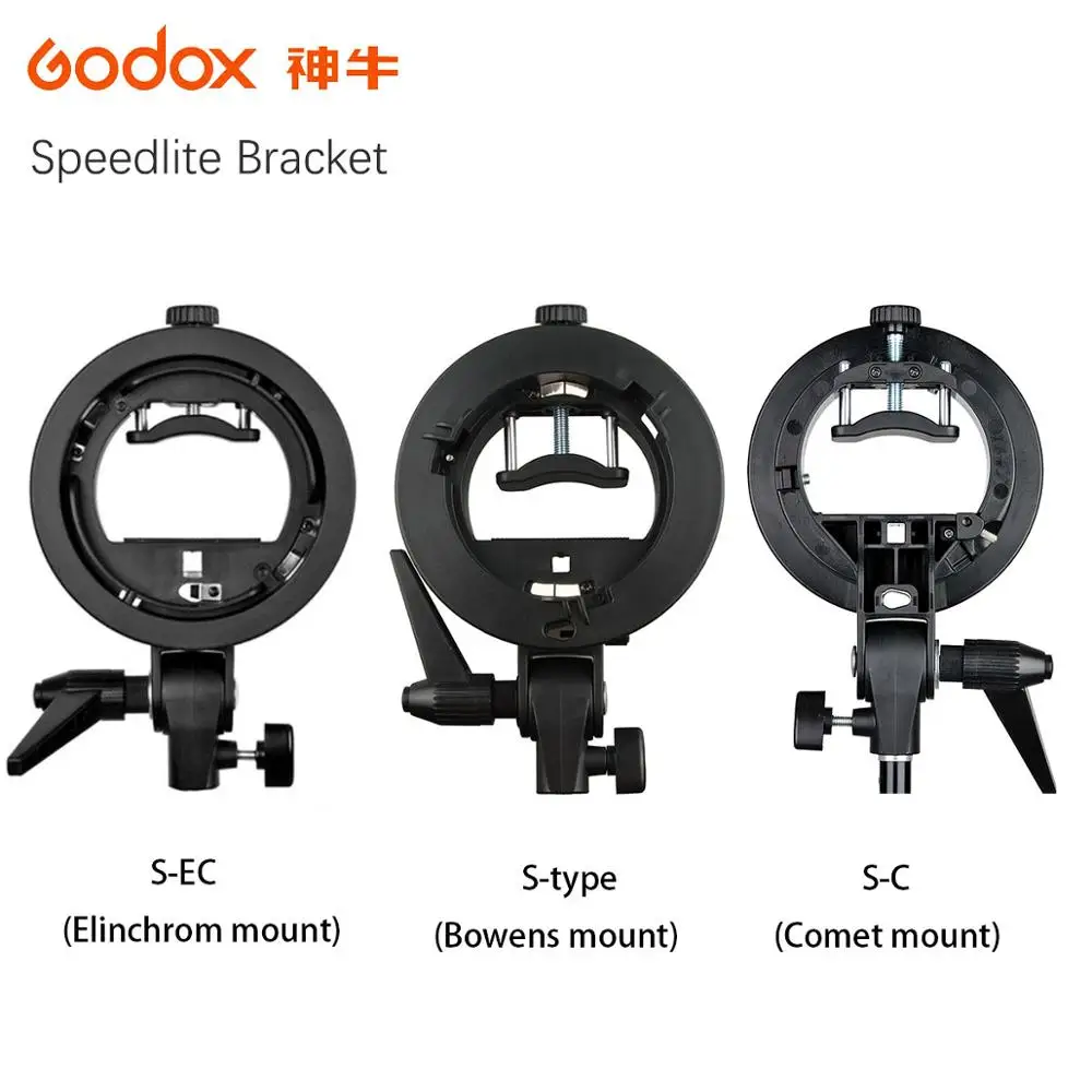 Godox s тип S EC C speed lite кронштейн Bowens Elinchrom Comet держатель кольцевой Софтбокс Скорость