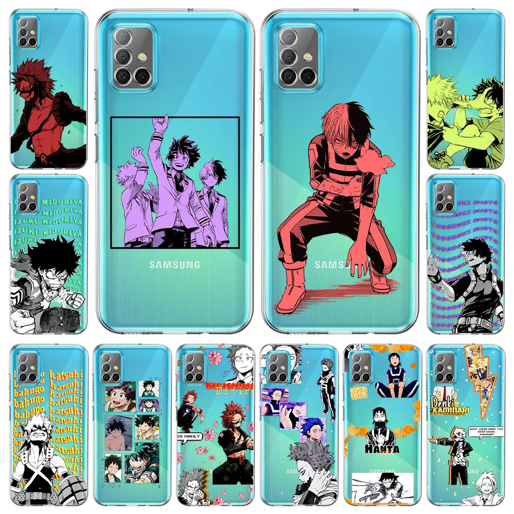 

MHA Dabi My Hero Academia A12 Phone Case For Samsung Galaxy A51 A71 A21S A11 A31 A41 A52 A32 A22 A13 5G A01 A03s A72 Clear Cover