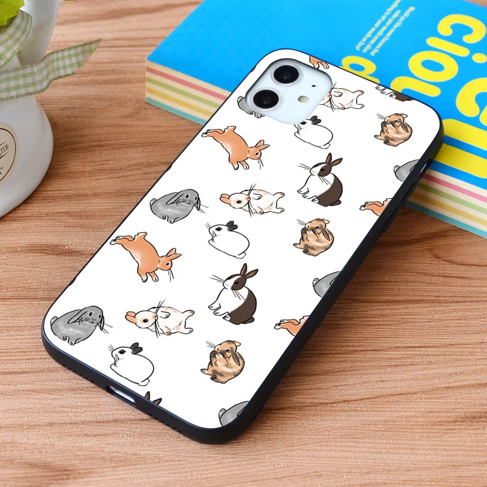 

For iPhone Bunnies Soft TPU border Apple iPhone Case