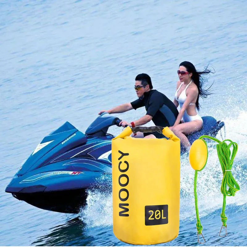 

Tow rope Sand Sack 2-in-1 Sand Anchor & Waterproof Dry Bag for Kayak Jet Ski Rowing Boating Storage 10L 20L Drift Bags Dock line