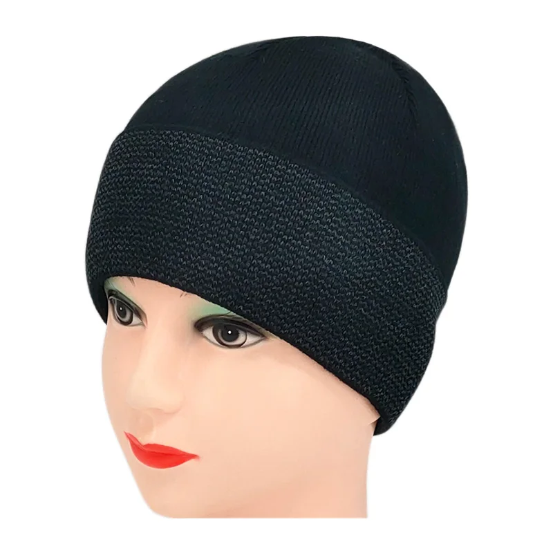 

New style men's cycling sports hat, spring and autumn mountaineering men's hat, knitted jacquard beanieRunning unisex hat