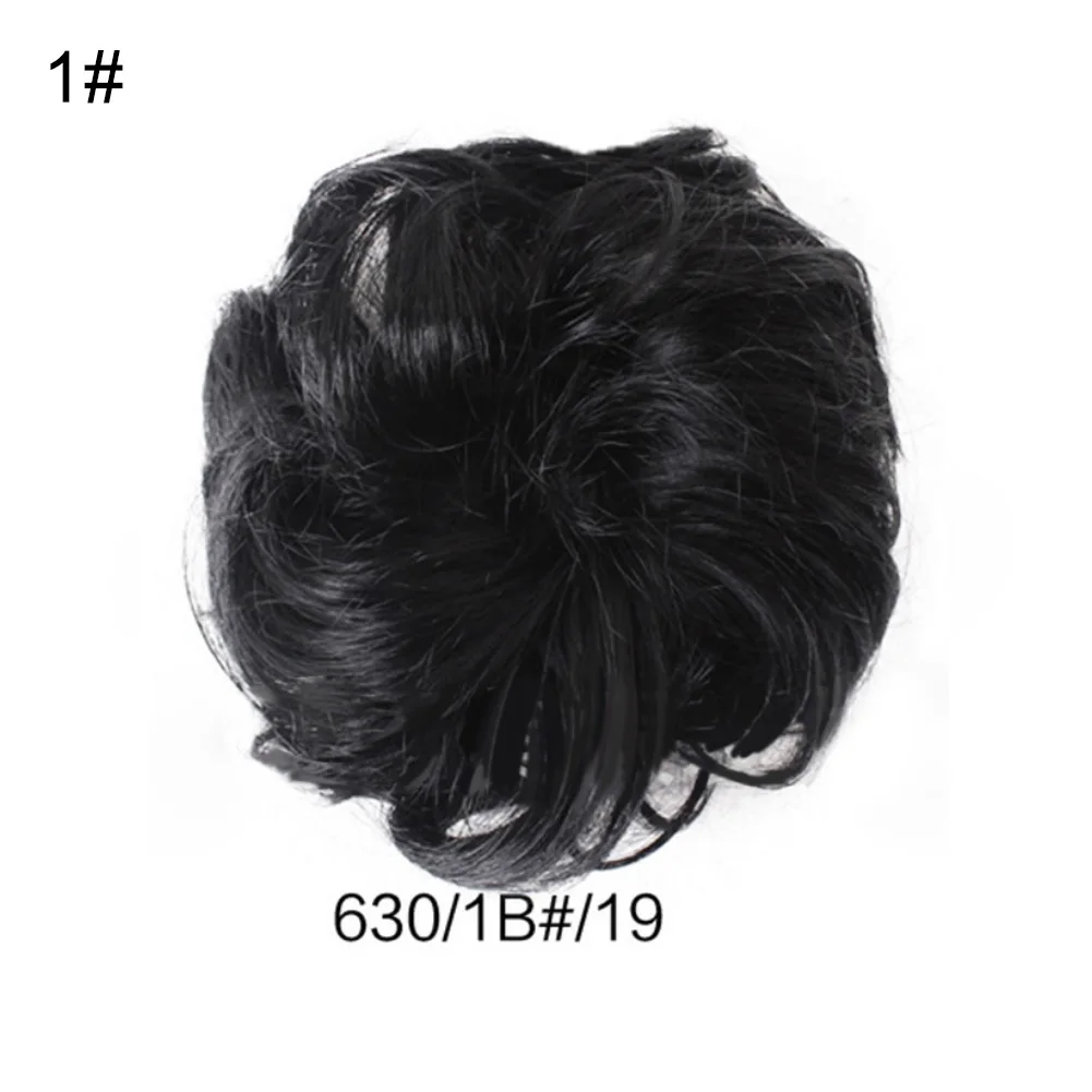 Женский шиньон с волнистыми вьющимися волосами Свадебный для невесты |