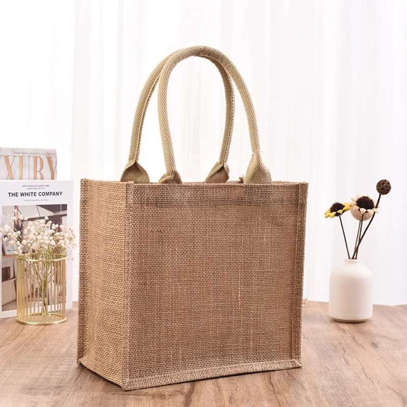 500 шт. изготовленные на заказ логотип многоразовые гессенской хозяйственные