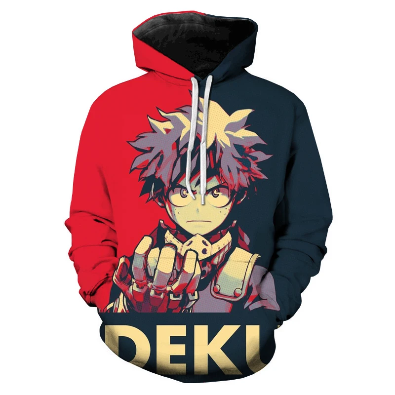 

3D Printed Hoodies My Hero Academia Boku No Hero Academia Deku Himiko Fashion Mens Childrens Sweatshirts Casual Pullovers