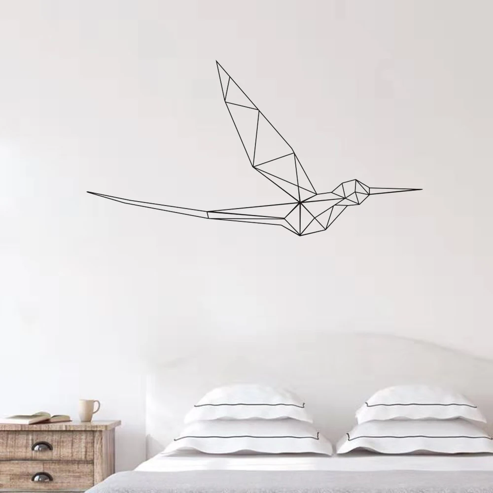 

Creative Geometric Bird Wall Stickers Funny Cartoon Animal Art Wall Decals For Kids Rooms Bedroom Living Room Home Decor