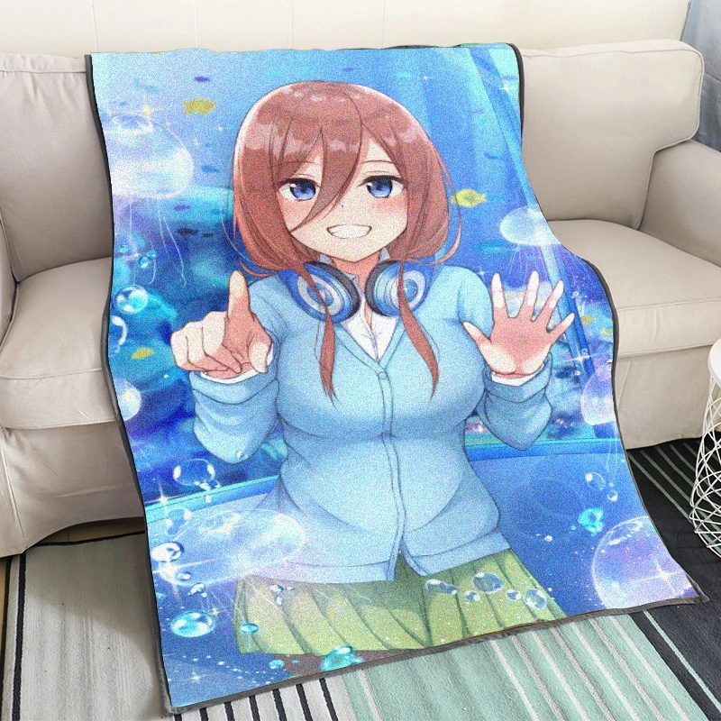 

Фланелевое теплое фланелевое одеяло для косплея «сделай сам» с аниме «квинтэссенция», мягкий плащ-накидка «го-тубун», Размеры s 39x59 дюймов