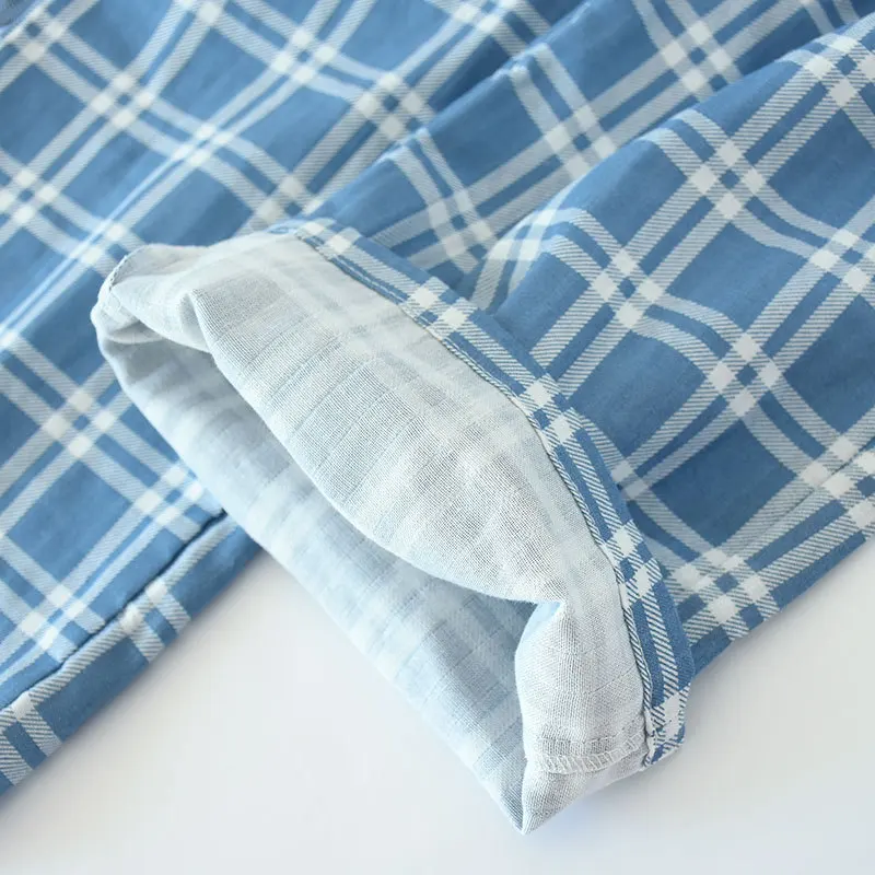

100% cotton man Lounge Wear Pajama Pants Plaid Pants 21052