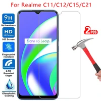 tempered glass screen protector for realme c15 c11 c12 c21 case cover on realmi c 15 11 12 21 15c 11c protective phone coque bag