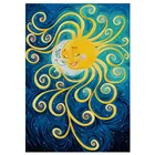 Алмазная живопись 5D, новинка, Алмазная мозаика с мультяшным изображением Луны и солнца, украшение для дома