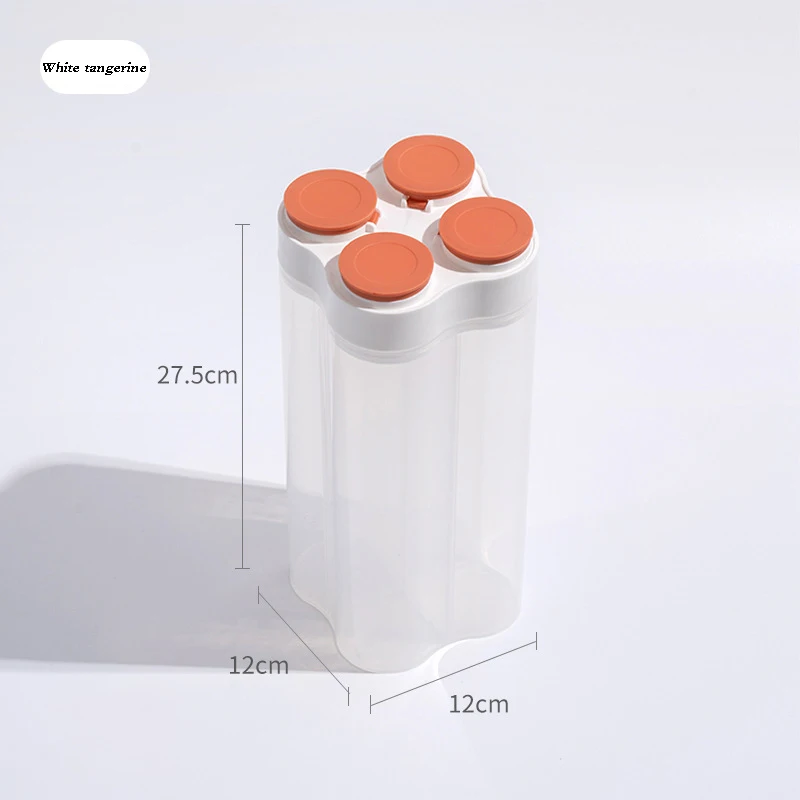 

Kitchen Compartment Storage Box with Lid High-quality Transparent Sealed Jar Dried Fruit Storage Jar Food Noodle Storage Box