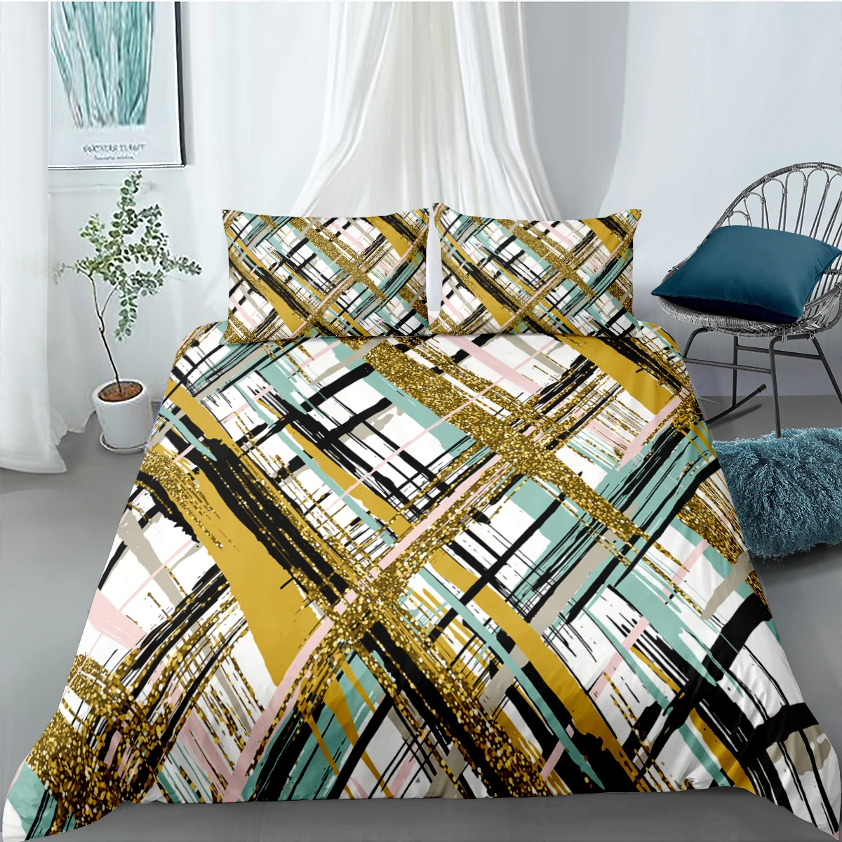 Богемное одеяло роскошные комплекты постельного белья пододеяльник с