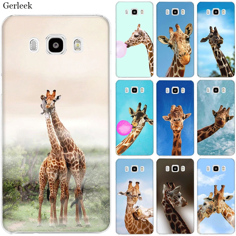 Чехол для телефона samsung A40 A50 A30 A20 A10 A70 A60 A3 A5 6 A7 A8 A9 Жесткий очков с жирафом |