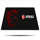 Игровая мышь с логотипом Msi, Игровая клавиатура, аксессуары для клавиатуры, маленький коврик для мыши, Настольный коврик, компьютерный коврик для любителей компьютерных игр