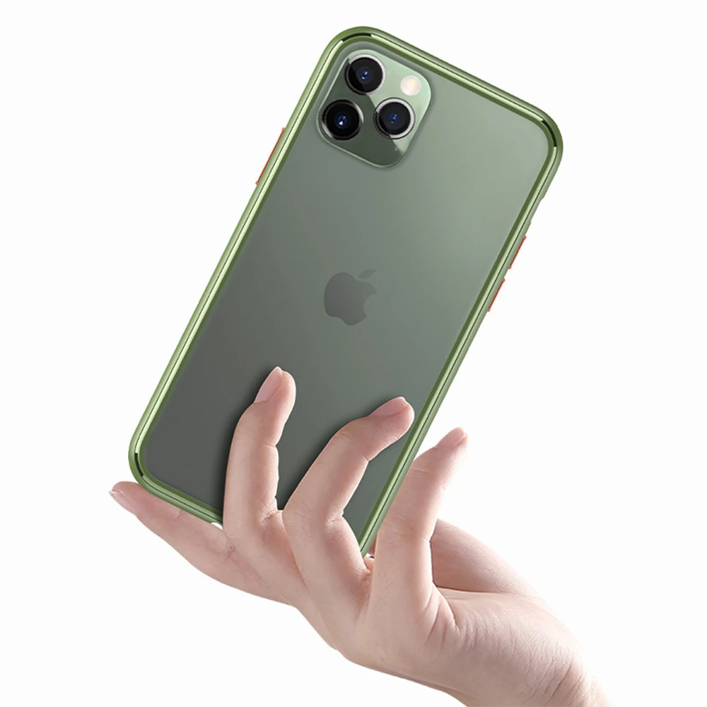 Eqvvol тонкий прозрачный чехол для iPhone X XR XS 11 Pro MAX матовый защитный силиконовый из