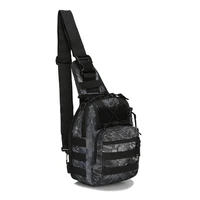canvas riding bag camouflage field sports small chest bag single shoulder straddle outdoor tactical chest bag