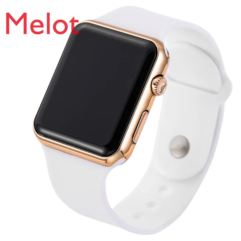 

2020 Electronic Examination Watch Men and Women Students Korean Style Simple Fashion Square LED Electronic Watch College Style