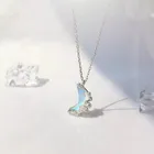 Цепочка женская из серебра 925 пробы, с лунным камнем