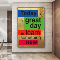 modern color alphanumeric personality mural canvas painting poster family interior room bedroom wall decoration art no frame