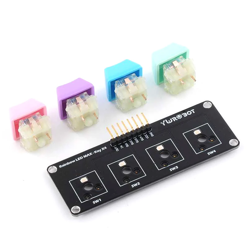 RCmall 4 клавиши RGB механическая клавиатура модуль Радужный светодисветодиодный
